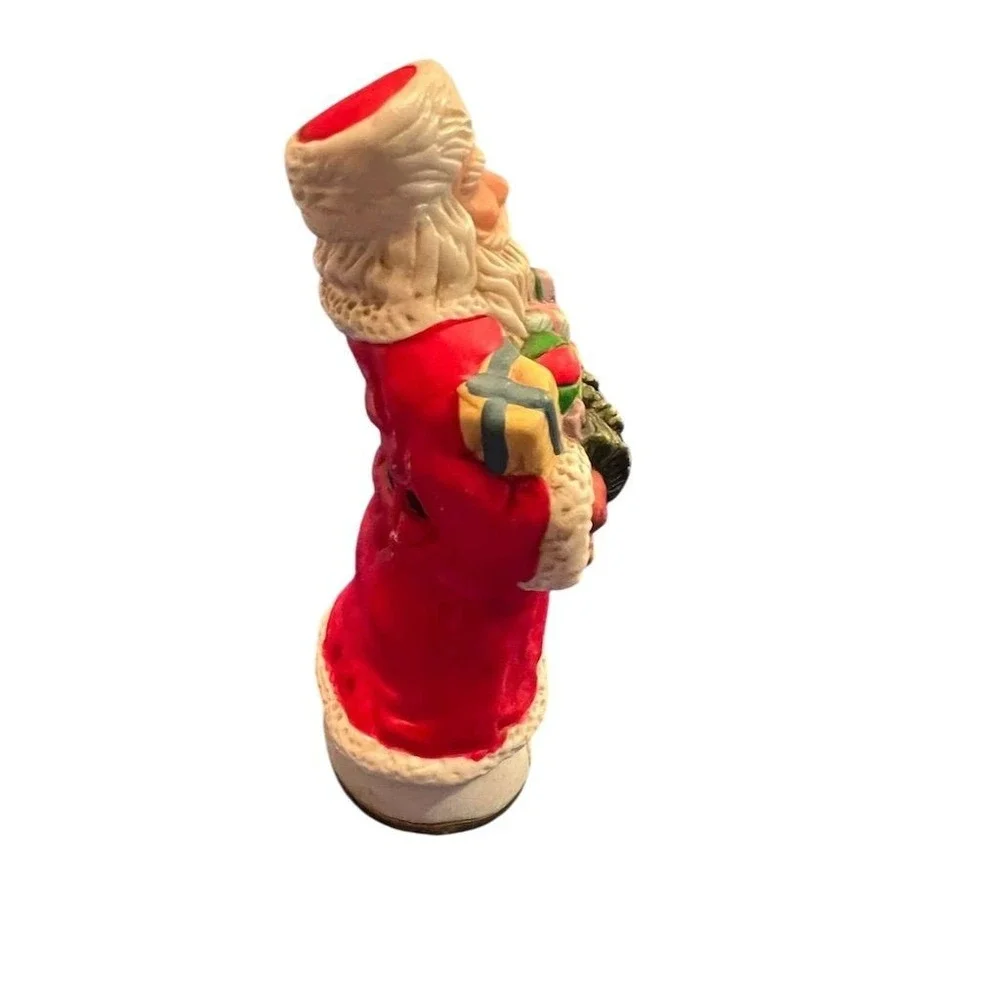 Vtg 1887 Hungary Santa Claus Figurine Hand-Painted Porcelain‎ Christmas Hudson